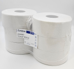 JUMBO TOILET ROLL - 3" 2PLY WHITE 300m