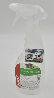 CLOVER SWOT FOAMING SPRAY & WIPE BLEACH 750ML