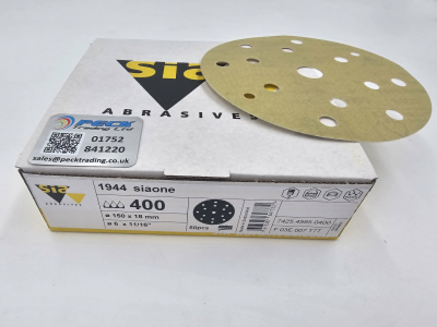 SIAONE 1944 150MM P400 15 HOLE SANDING DISC