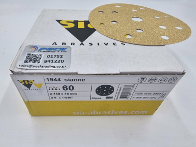 SIAONE 1944 150MM P60 15 HOLE SANDING DISC