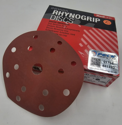 SANDING DISC VELCRO 150mm1000G REDLINE